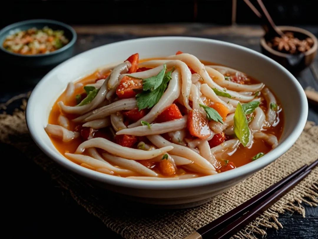 「冀味经典」隆化拨鱼面,一口爽滑的河北风情!