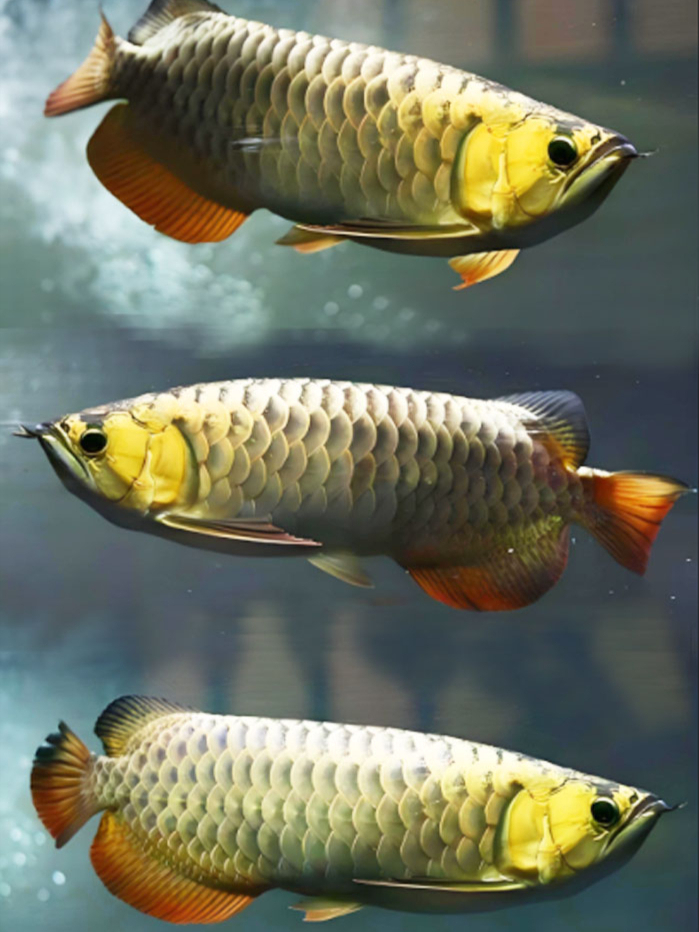 自由自在的金龙鱼 璀璨游姿 见者好运即至