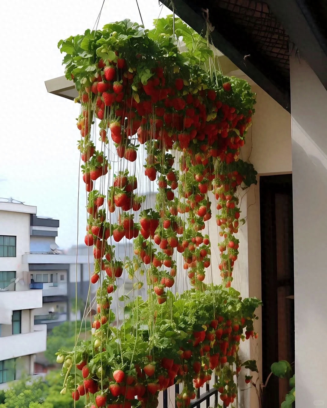 江苏一大姐,因"塑料瓶子种草莓"走红,网友:咋养的,太能结了