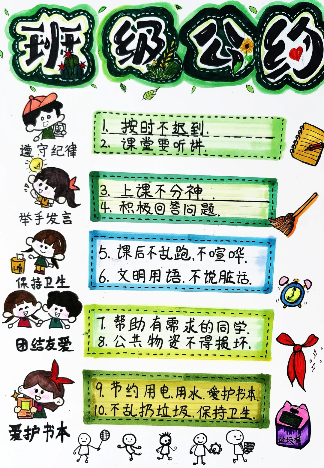 做班规手抄报,我有些经验可以分享