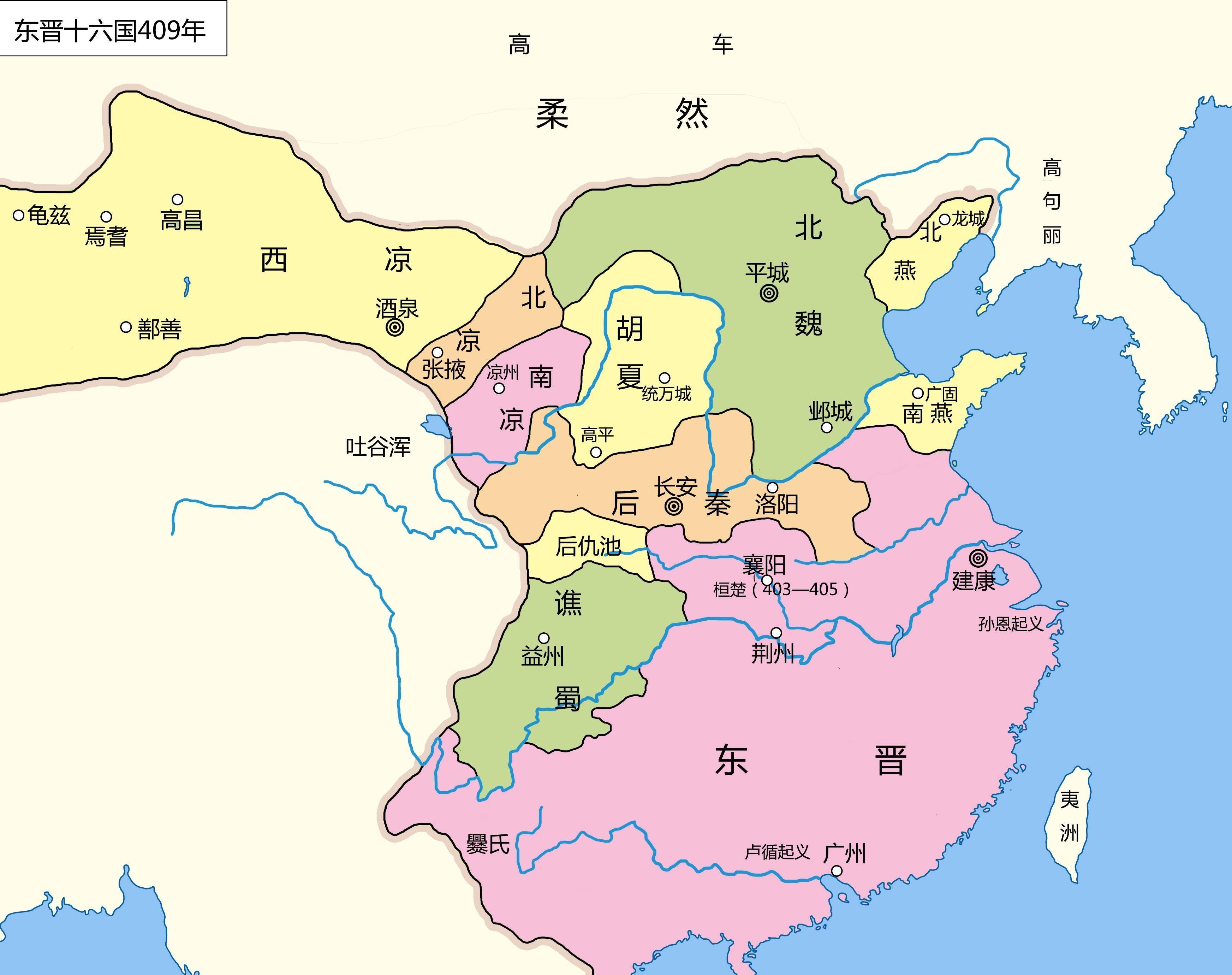 北魏王朝地图图片