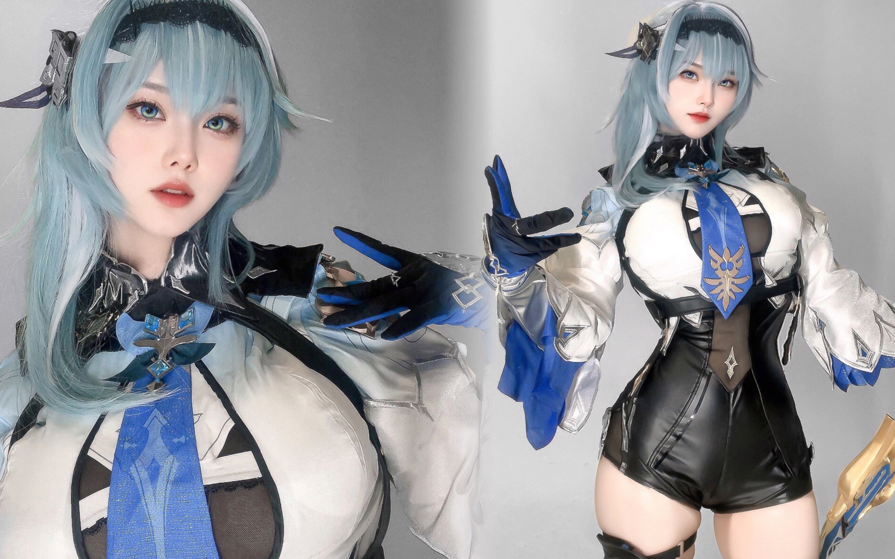 4国小姐姐cos优菈!韩国小姐姐颜值超高!国内小姐姐才是天花板!