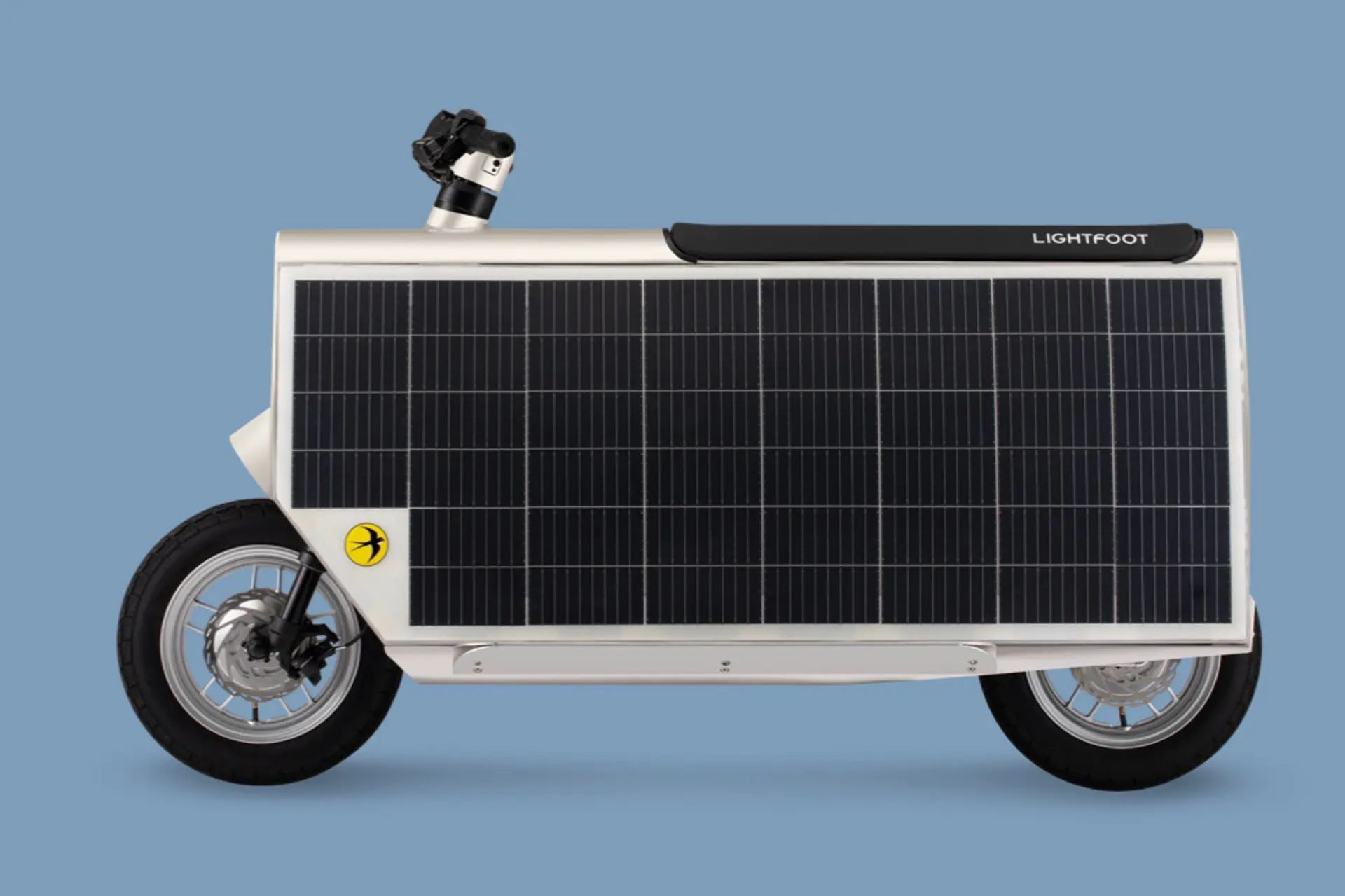 这才新能源车,太阳能电池板滑板车