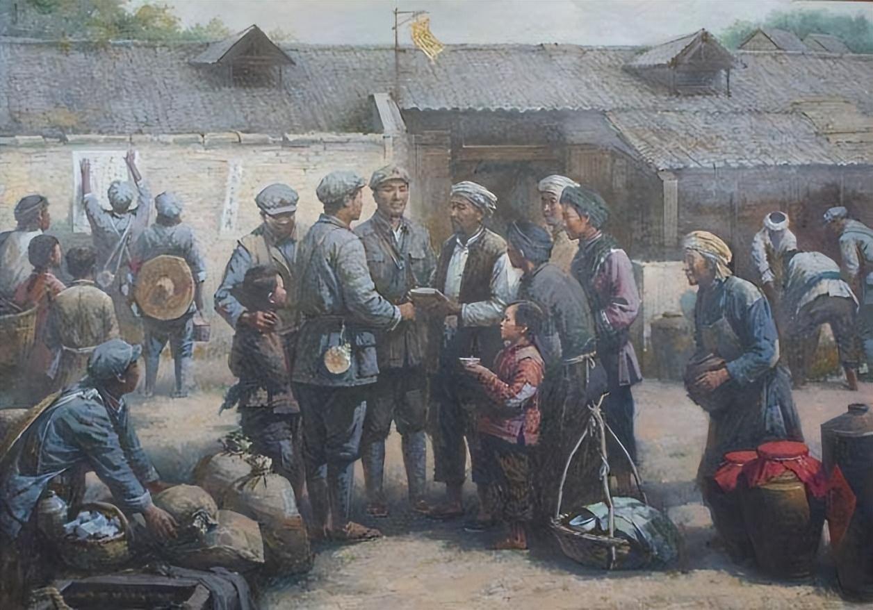 既有红军战士不畏革命艰辛,英勇斗争的豪情壮志,也有红军战士和平民