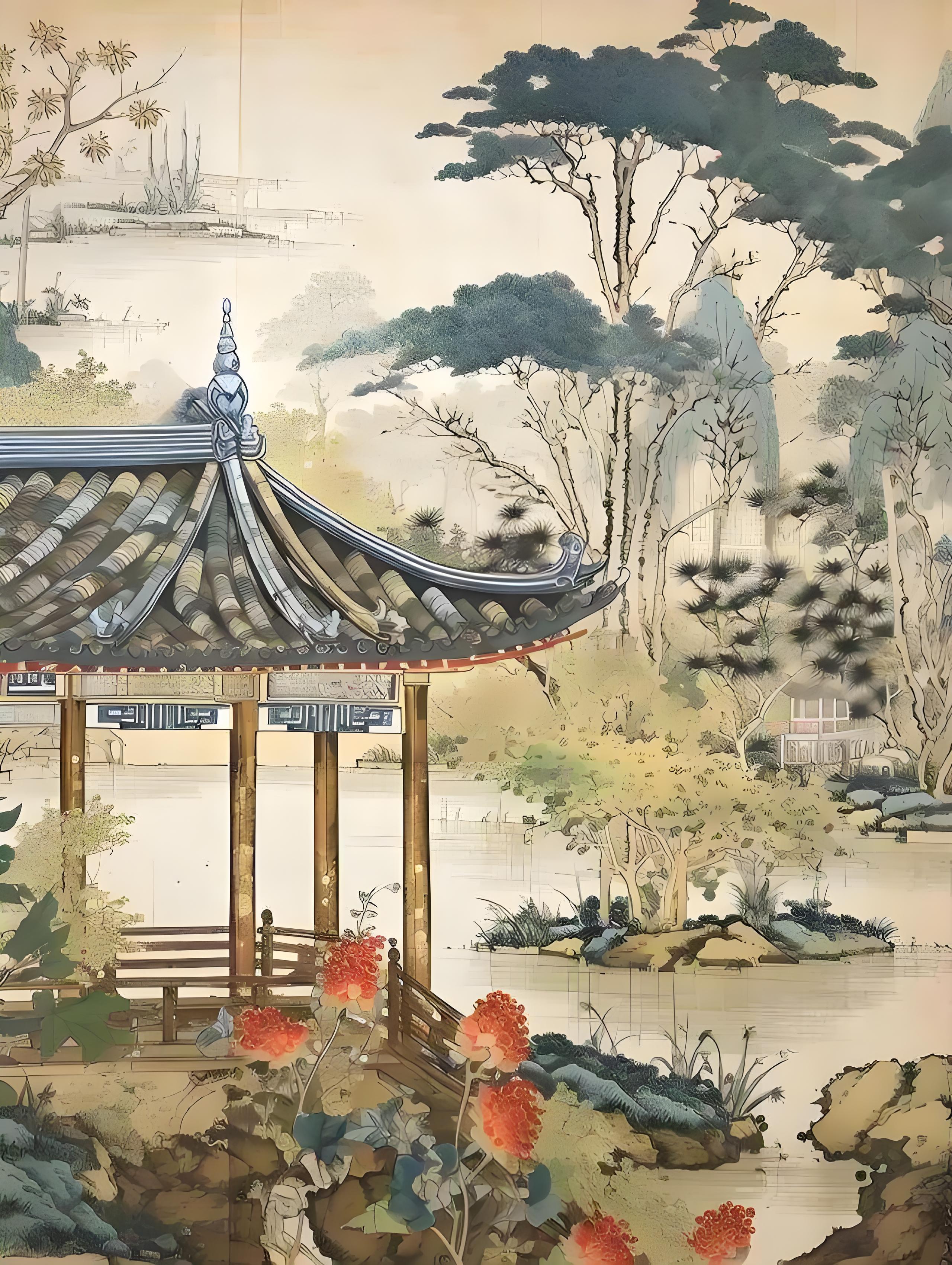 藏在山水画里的秘密:为什么古代画家都爱在画里加个亭子?