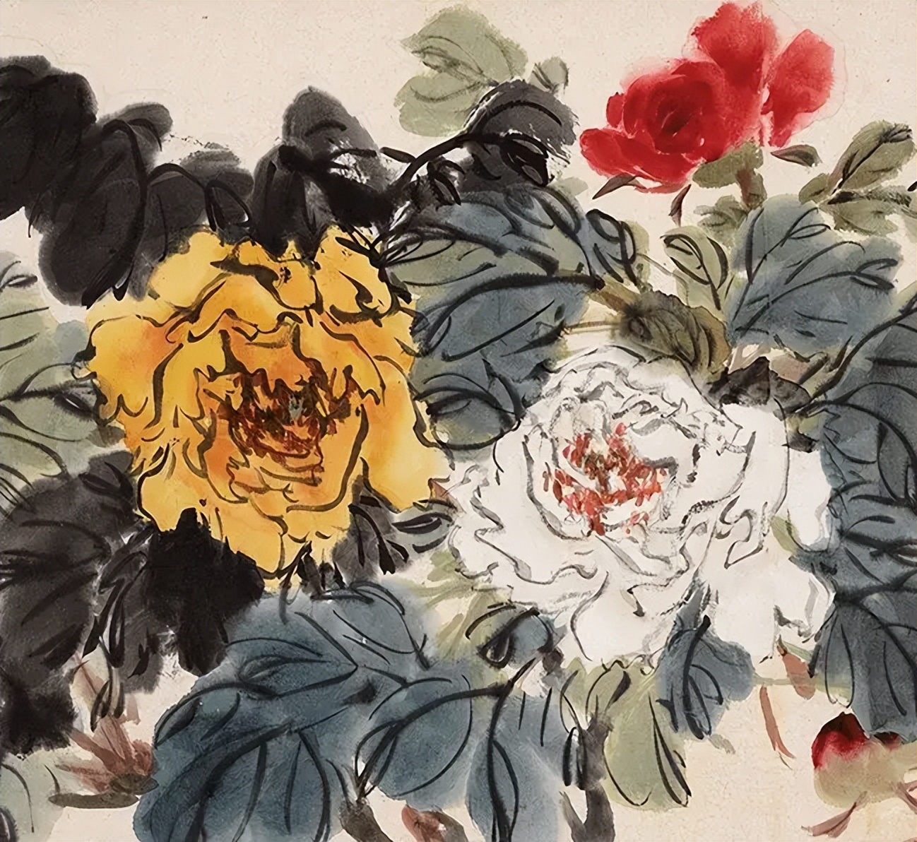 王雪涛《百花图》,简直就是花之盛宴!