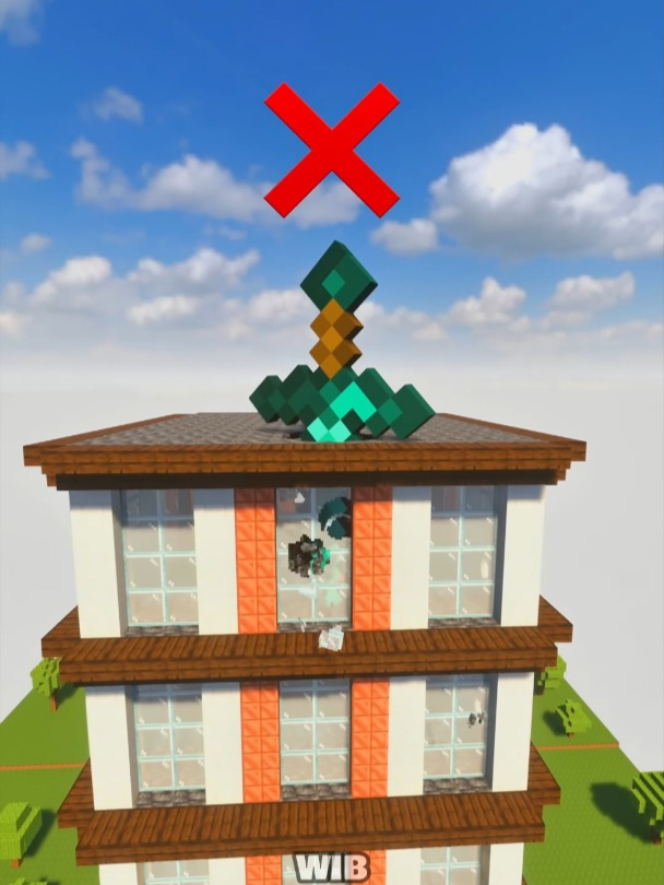 不断升级钻石剑,挑战斩断一座大楼