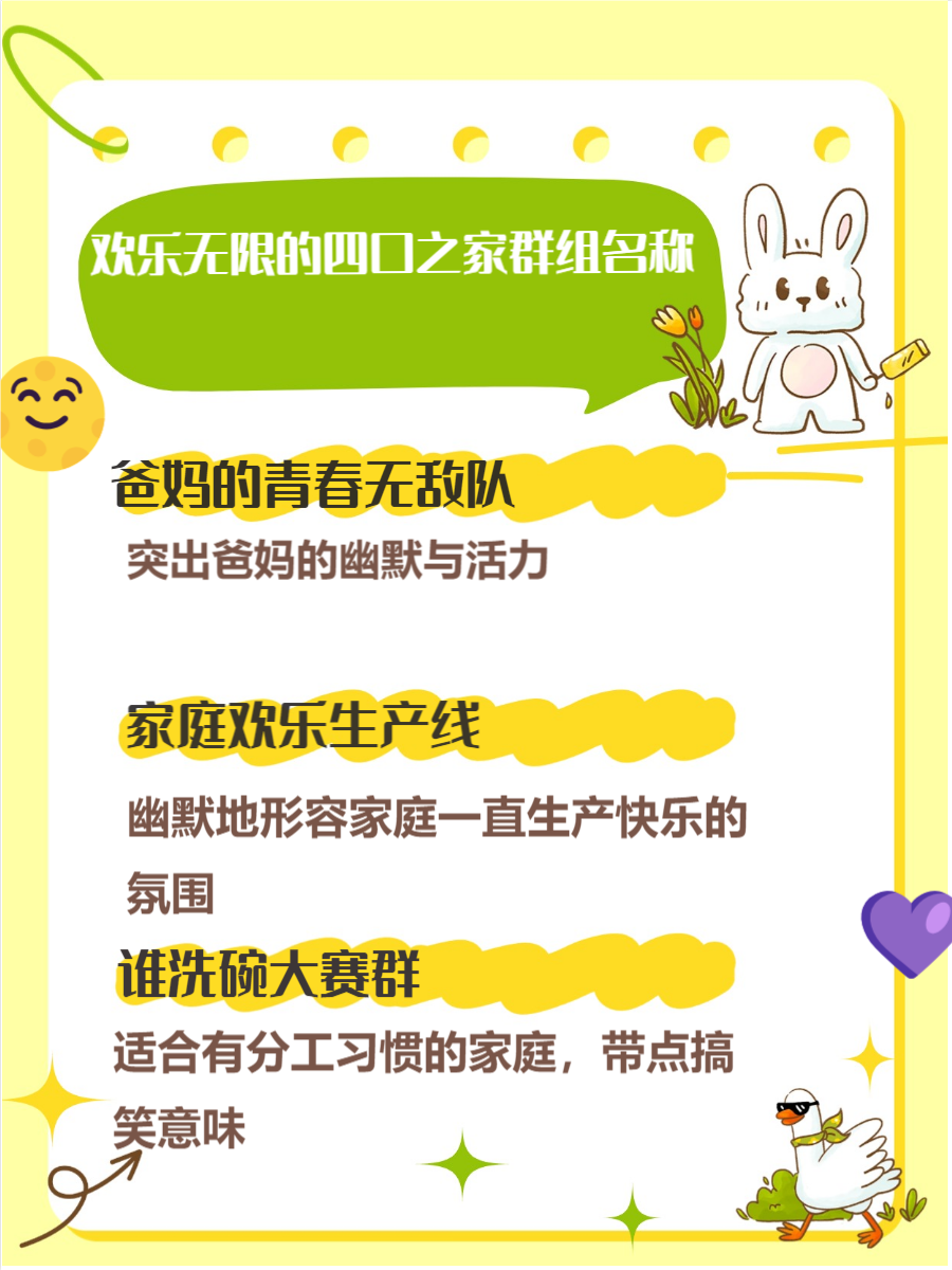 4个人群聊名称搞笑霸气(四个人群聊名称起什么就是比较好听的)