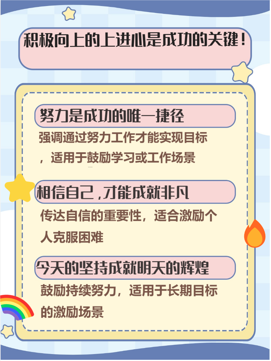 以下内容将为你提供一些充满正能量的句子,让我们