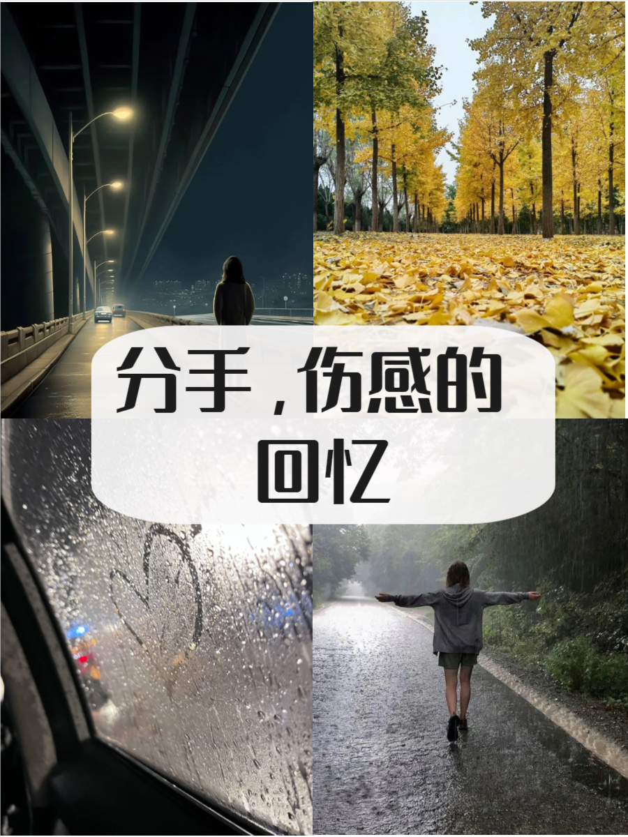 分手的情感总是伴随着复杂的情绪和记忆,这些图片试图