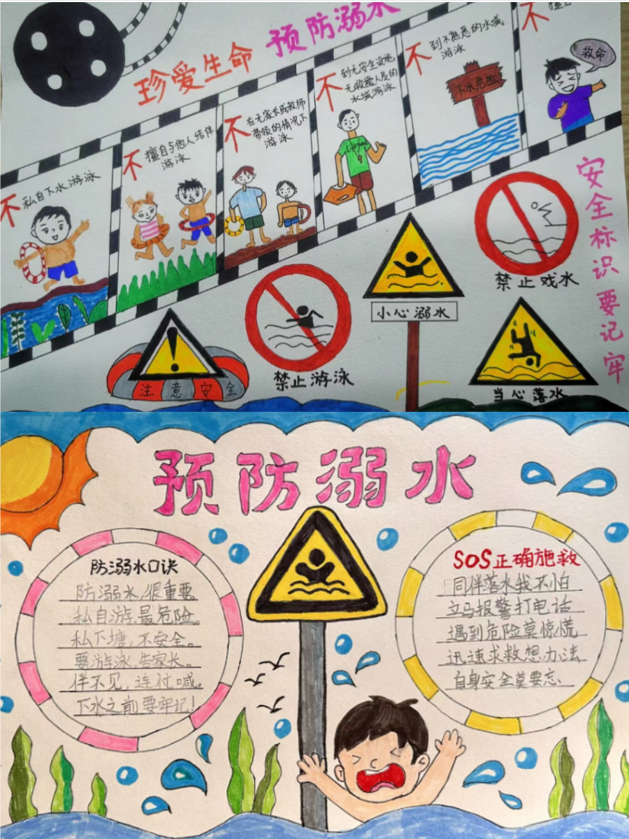 溺水手抄报简单又漂亮