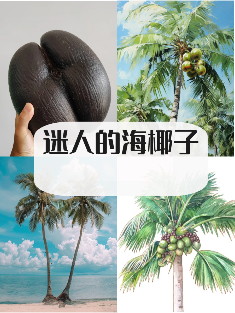 海椰子是一种美丽而独特的植物,生长在热带和亚热带地区
