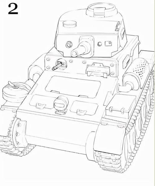 怎么画军事战车简笔画