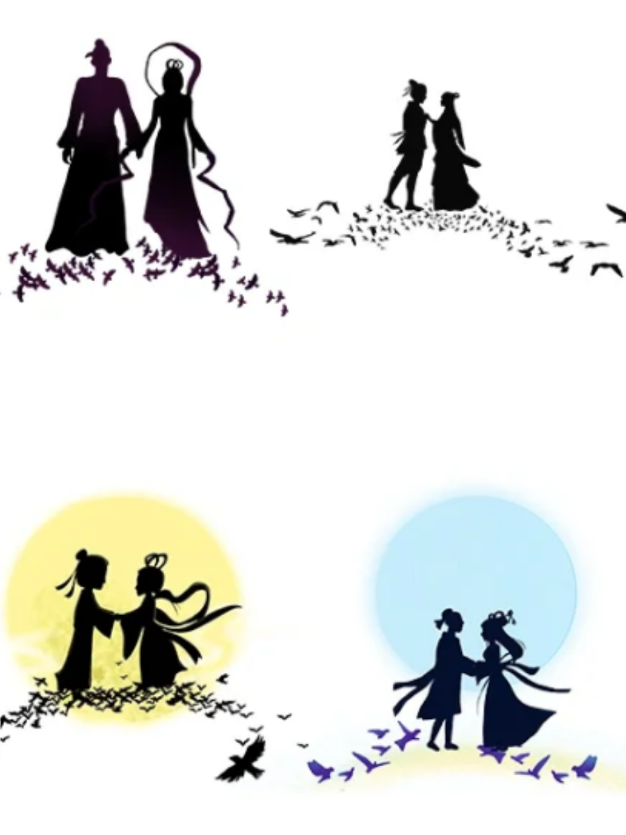 牛郎织女简笔画简单又漂亮