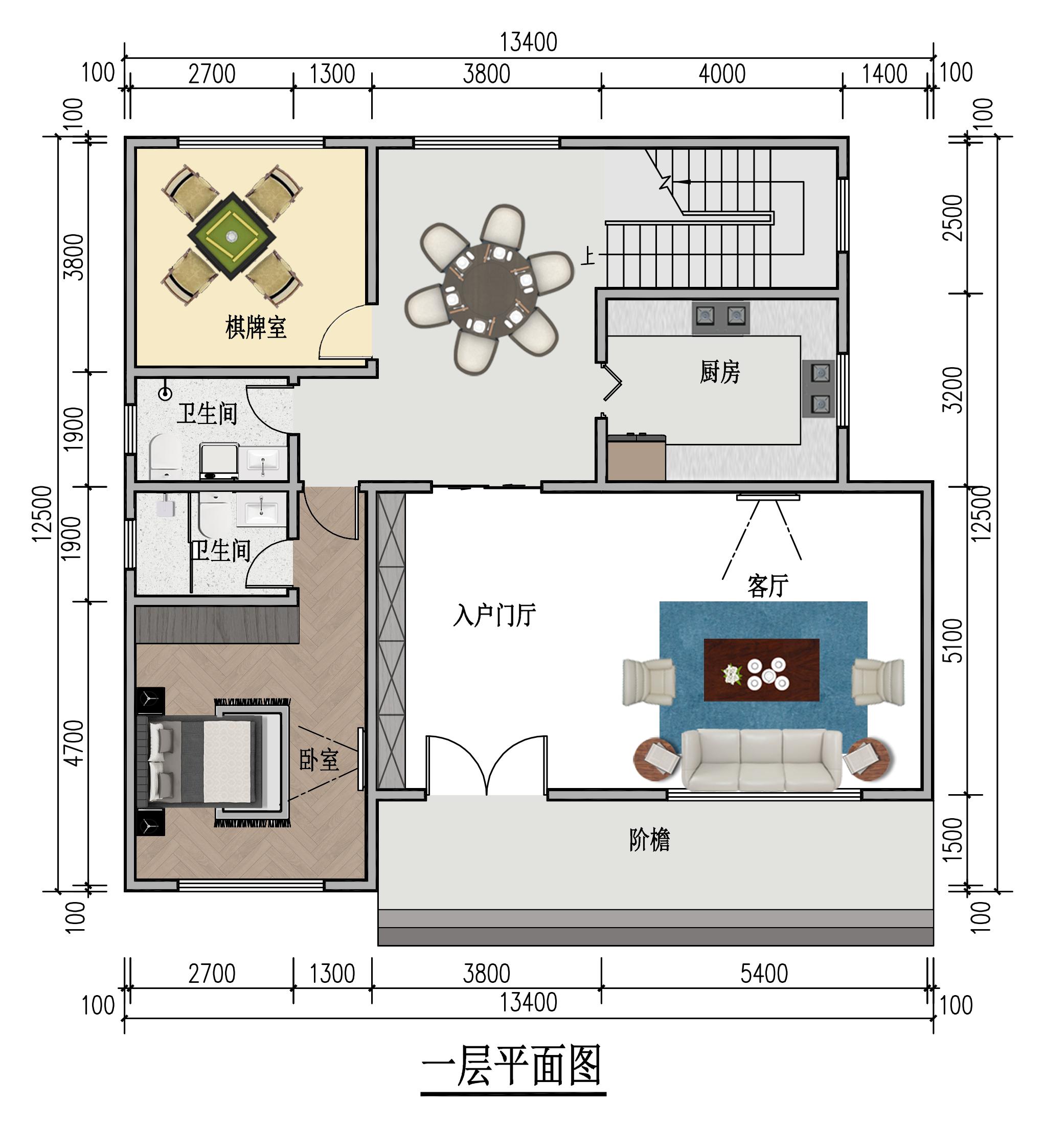 农村砖瓦房设计平面图图片