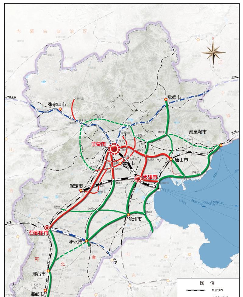 保沧城际铁路线路河间图片