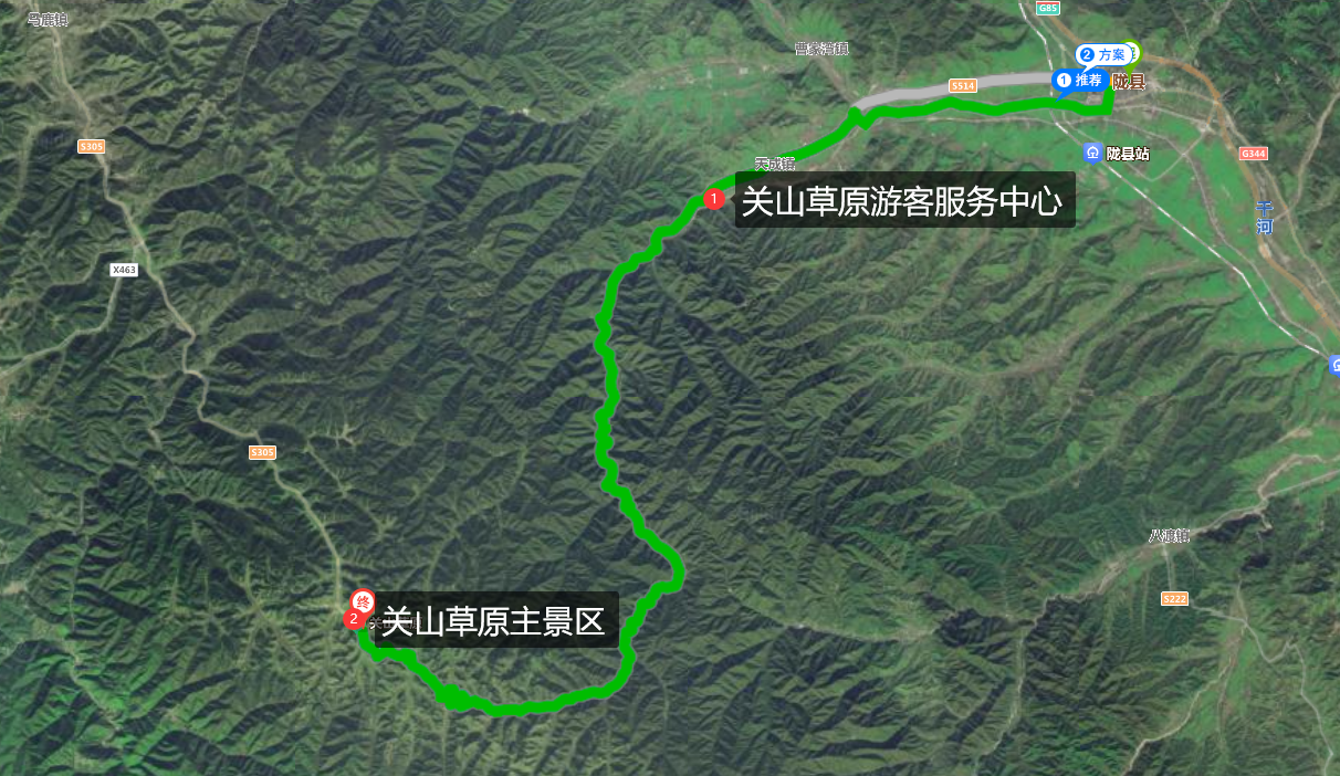 首先,它将从千河平原沿着千河支流蒲峪河进入关山峡谷
