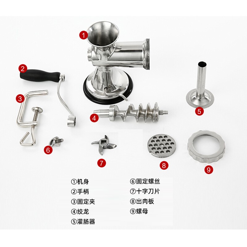 绞肉机内部结构图图片