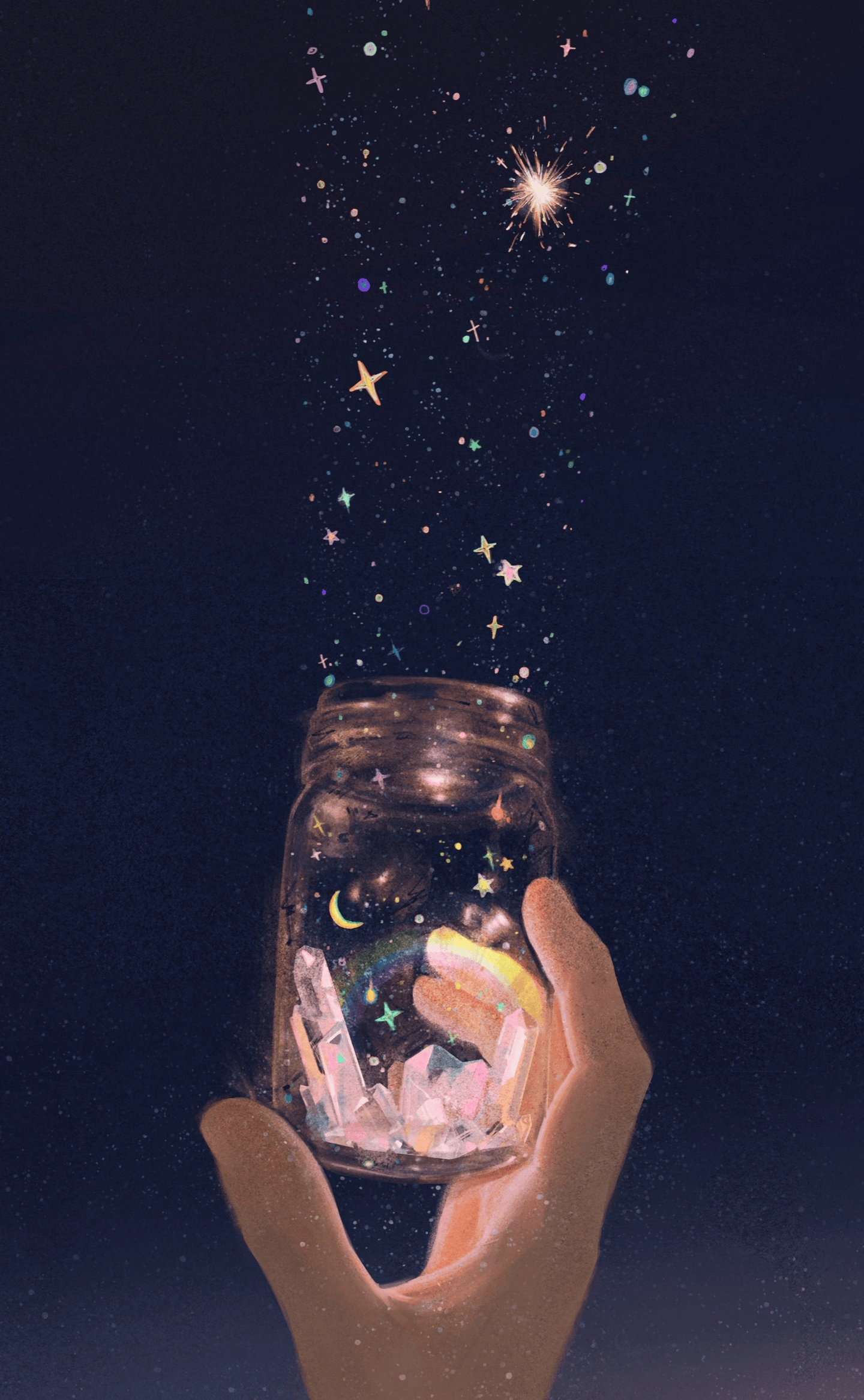 绘屏 梦幻而浪漫,绚丽又充满想象,绝美插画分享