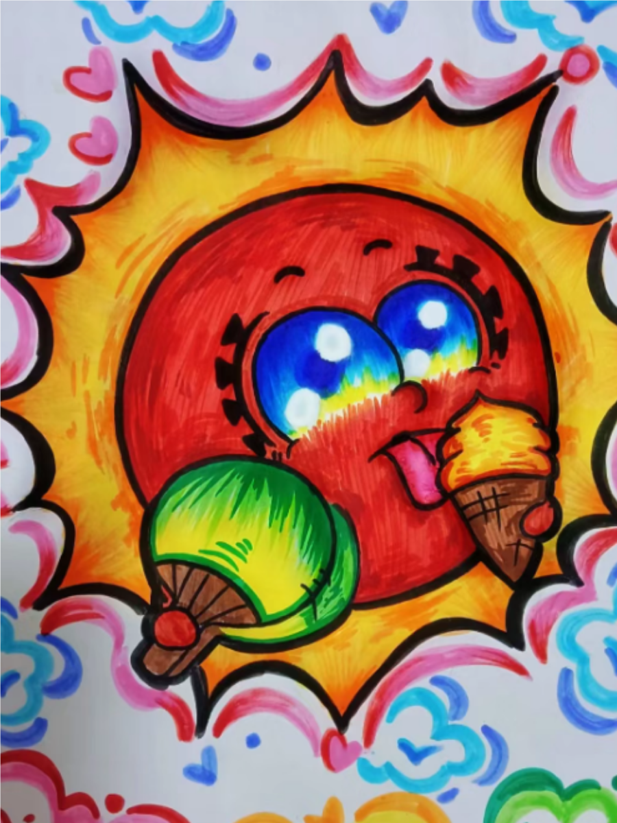 钽克简笔画以其简洁明快的风格,展现了生活中的各种场景
