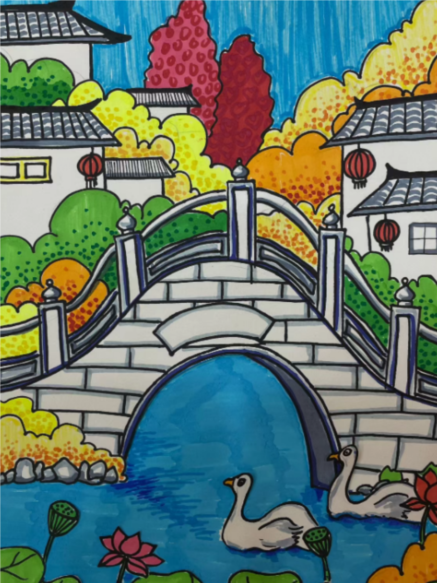 石拱桥是古代桥梁建筑的代表,展示了人类智慧与自然