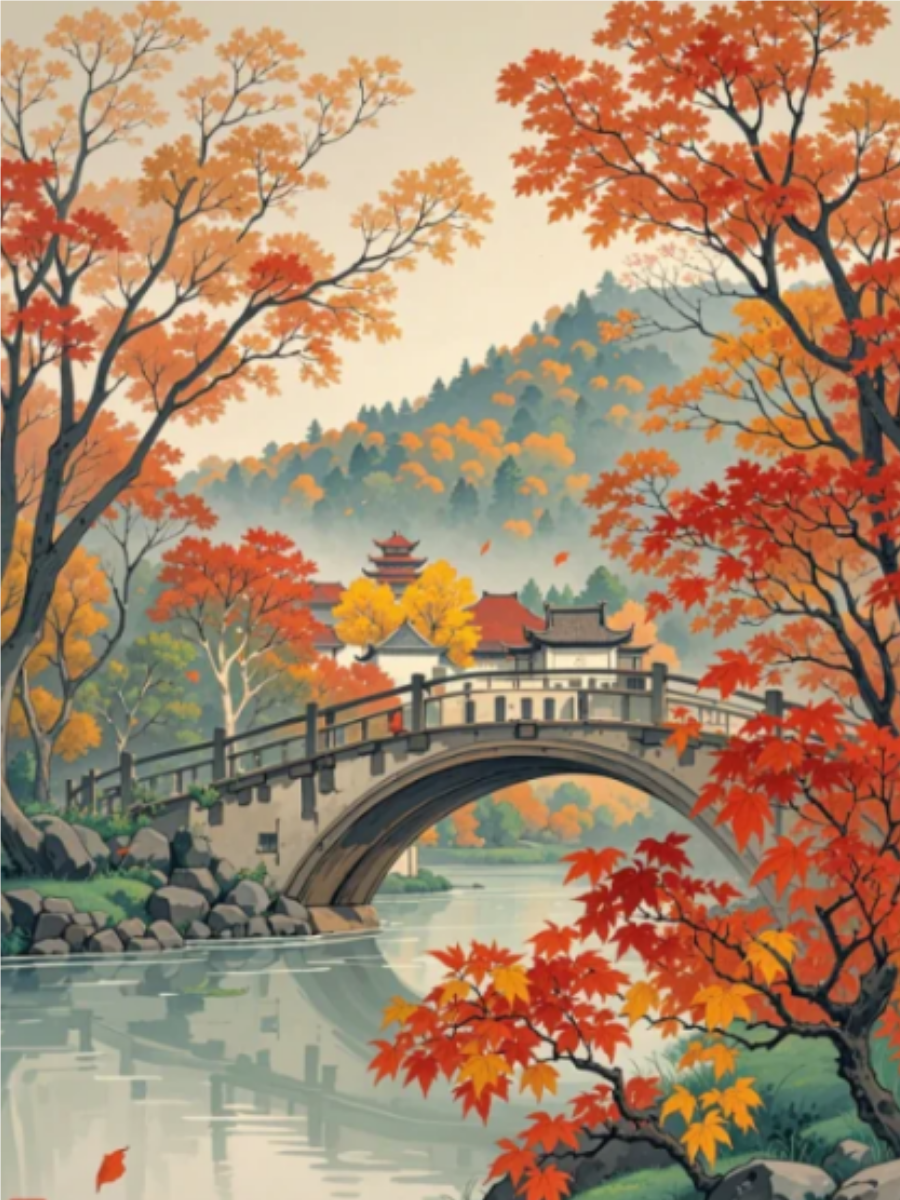 石拱桥是古代桥梁建筑的代表,展示了人类智慧与自然