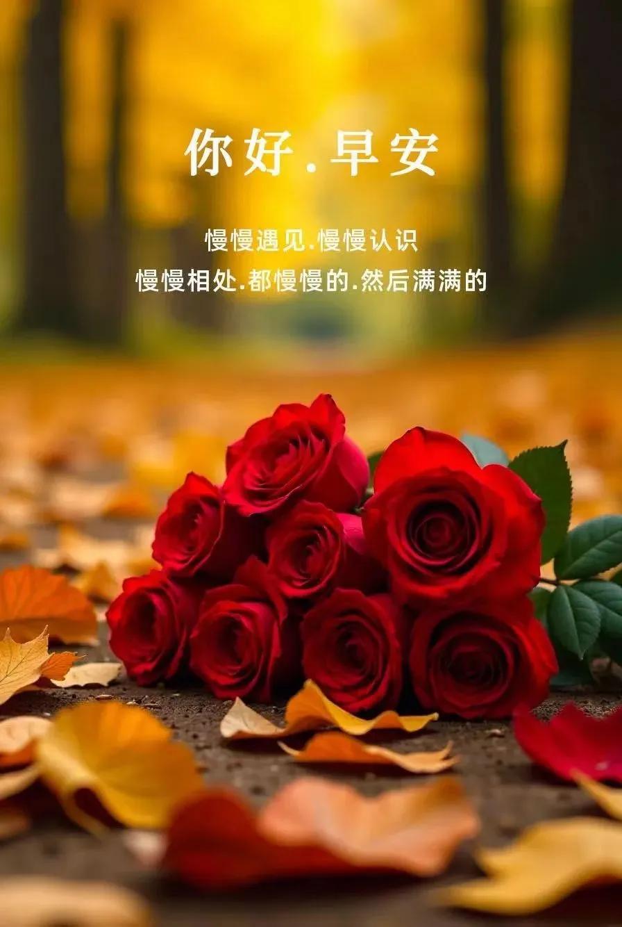 周六早上好,温馨早安问候语暖心图片带字祝福