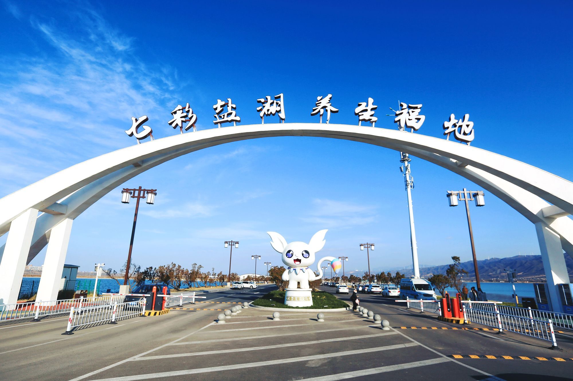 山西运城盐湖旅游区,体验独特的地质奇观,航拍风景美如画