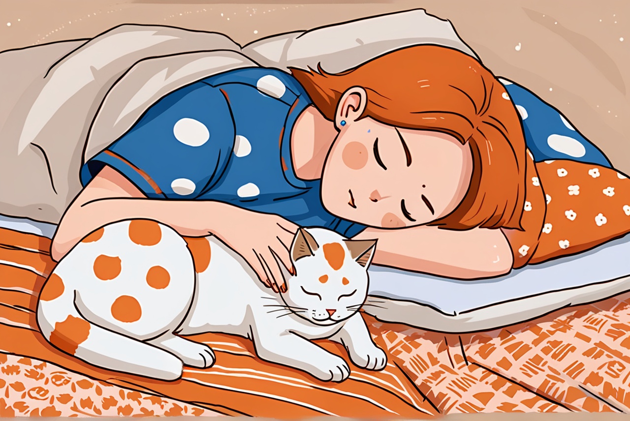 你是否也允许自家小猫上床睡觉呢?