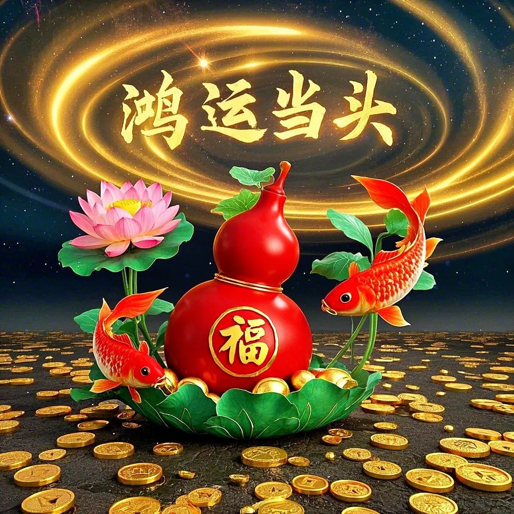 鸿运当头微信头像 柿柿如意福满门 平安好运常相伴幸福美满家团圆