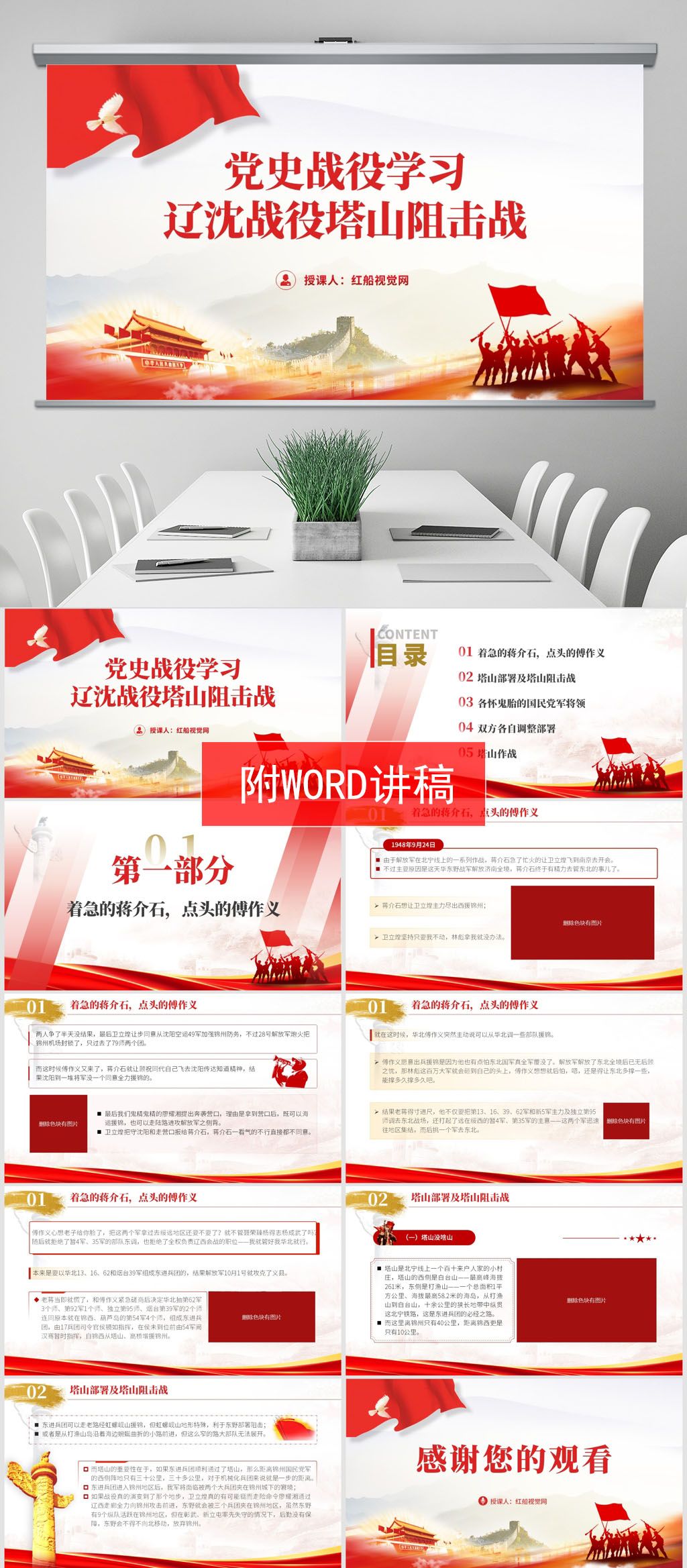 —辽沈战役塔山阻击战ppt课件分享