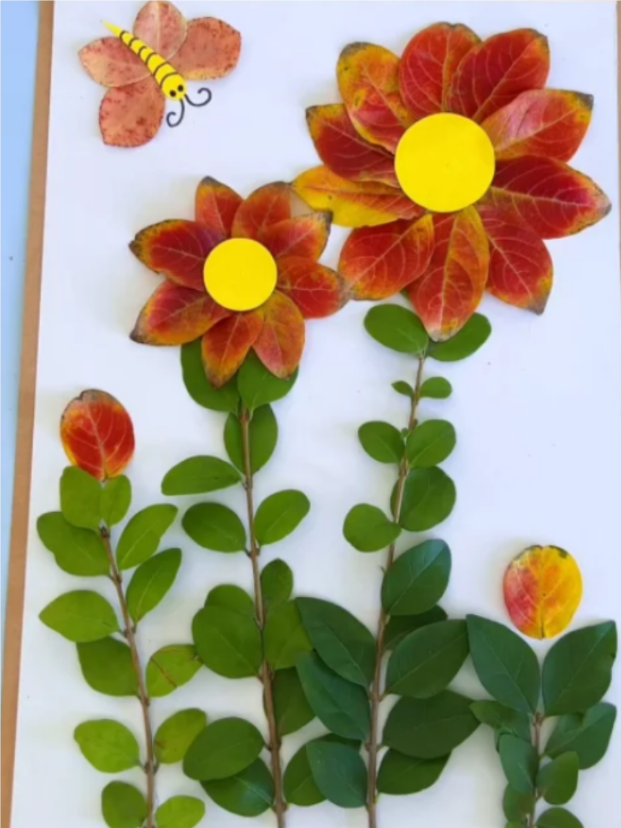 7一12岁手工树叶贴画一等奖