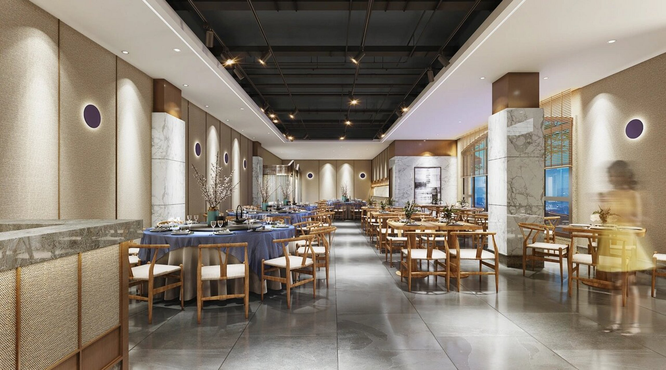 设计,西安烧烤店装修设计,咸阳酒楼餐厅装修设计,高陵餐饮店面装修