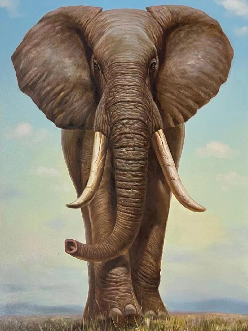 怎么画大象简单又漂亮