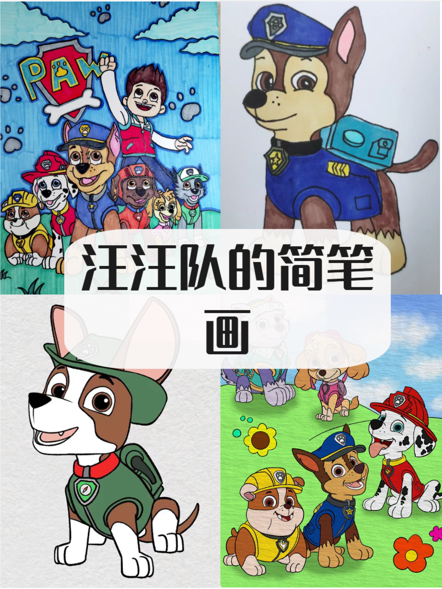 汪汪队是一支充满勇气和智慧的队伍,每个成员都有自己
