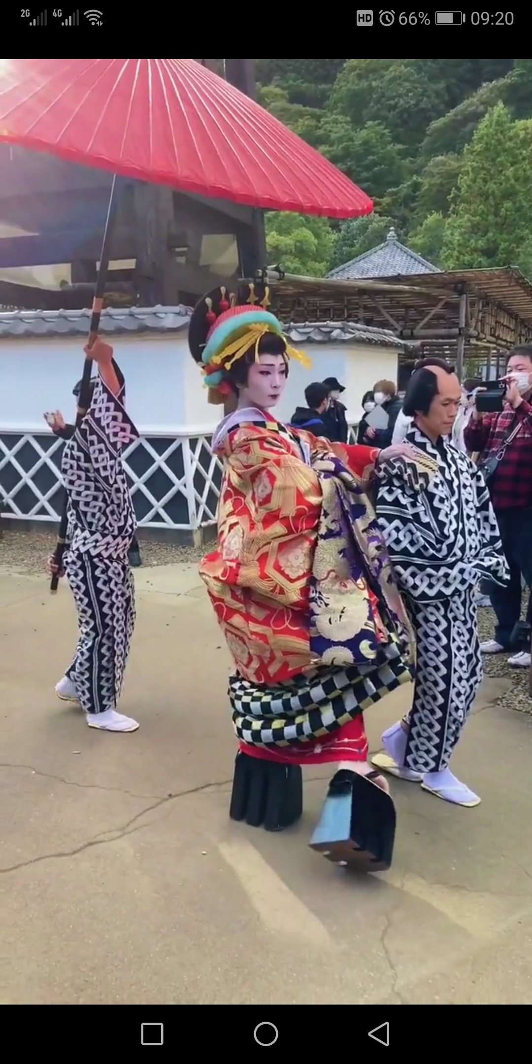 日本花魁游街,看着真有气场