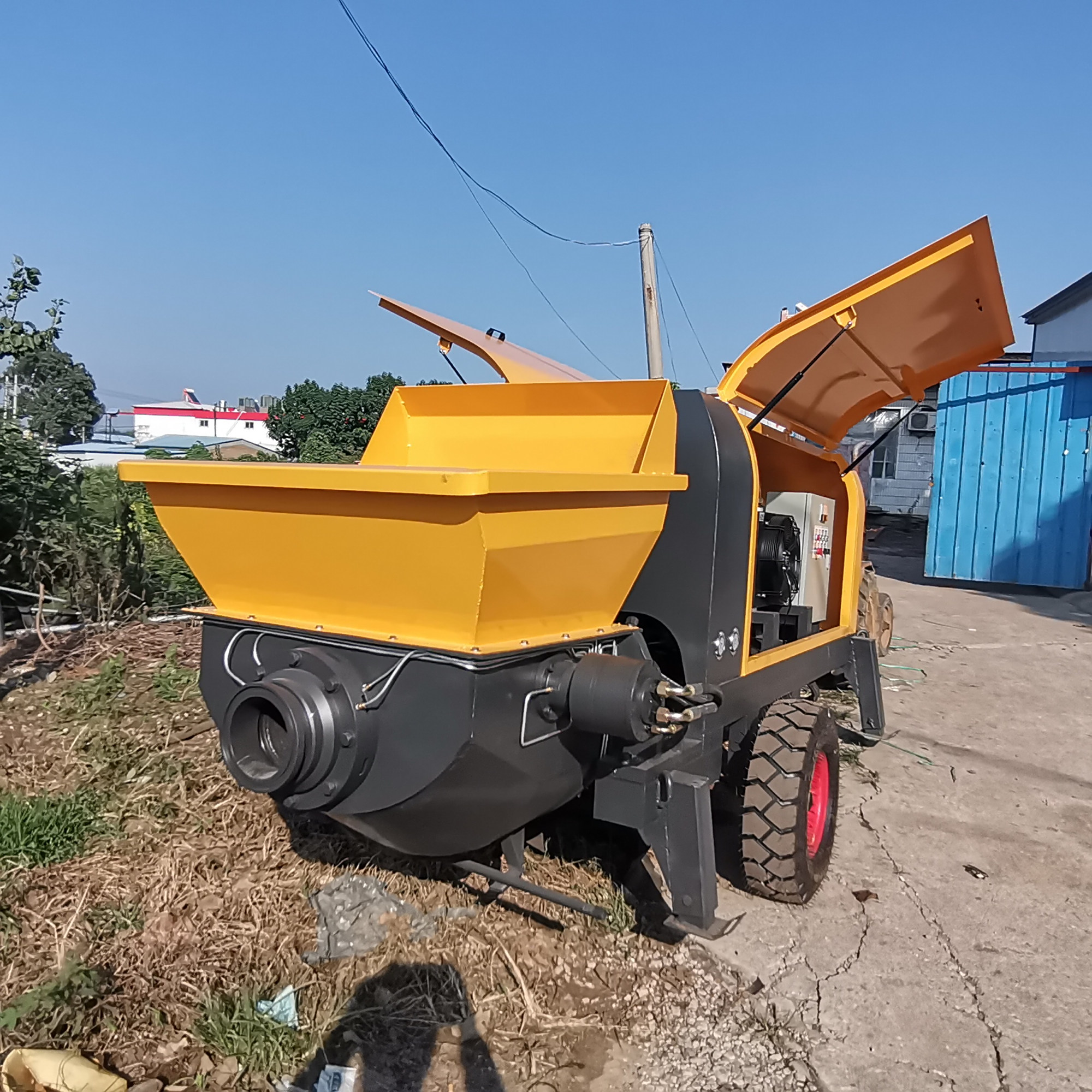 40型细石泵,打垫层地坪的40泵,垂直120米输送泵