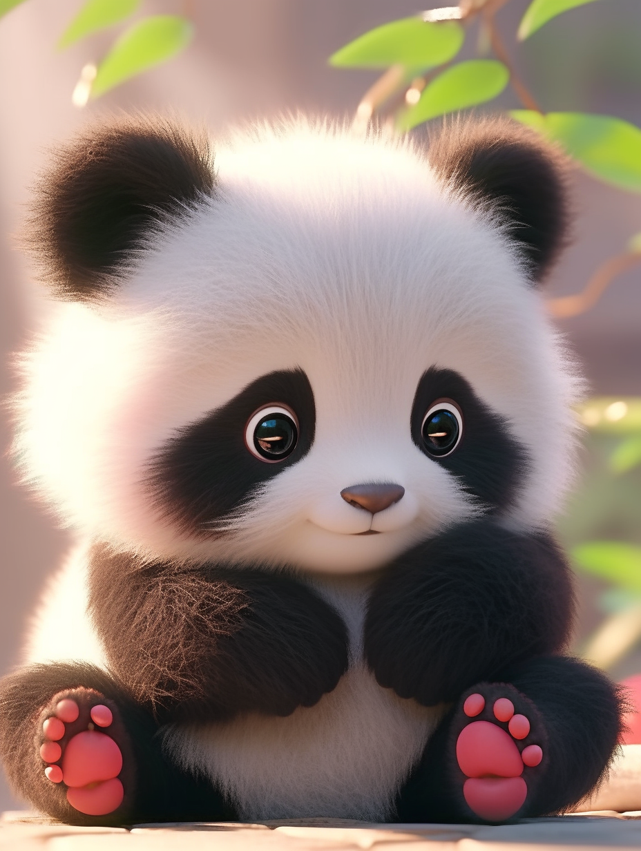 大熊猫幼崽可爱头像壁纸背景图