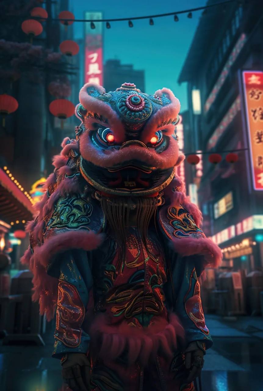 插画# #醒狮# 奇趣醒狮1