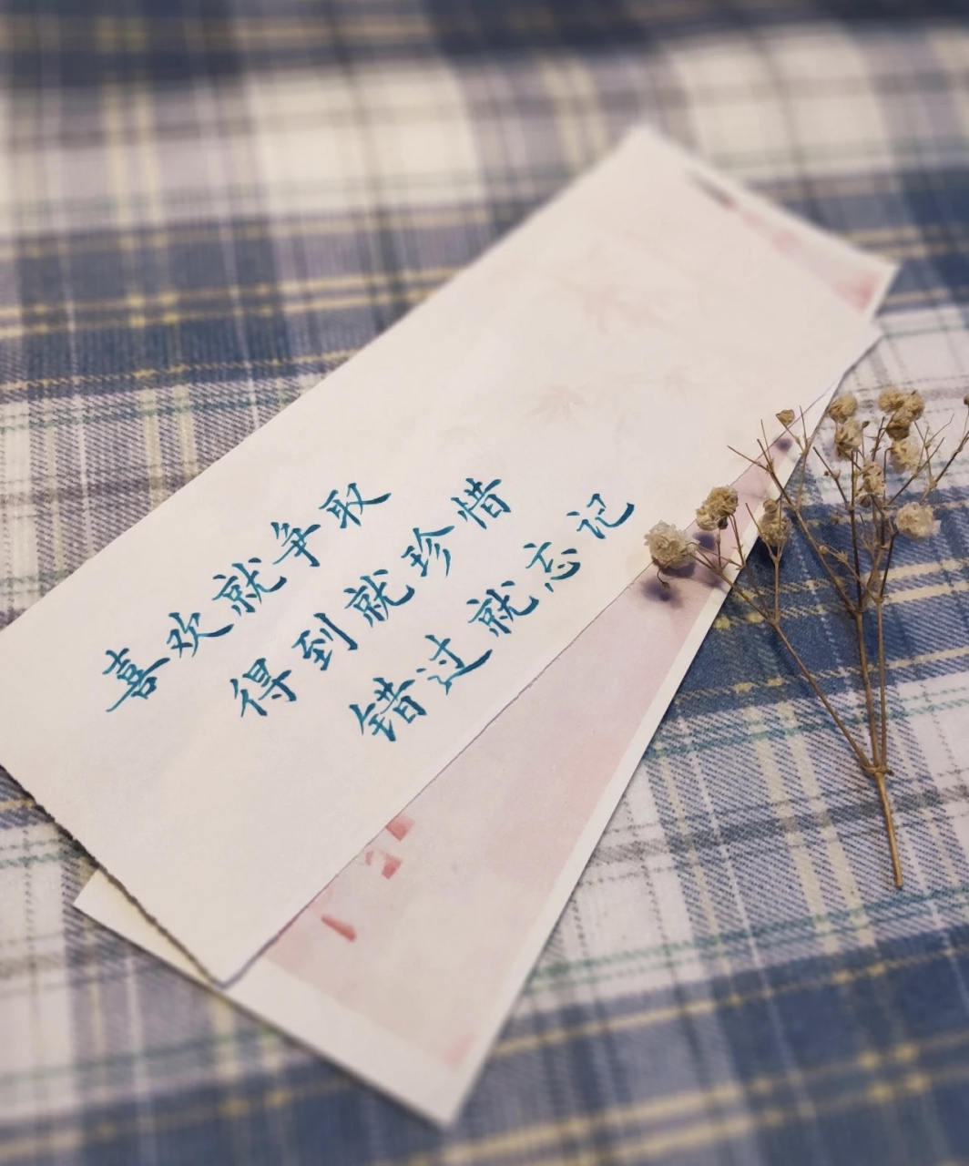 喜欢就争取 得到就珍惜 错过就忘记