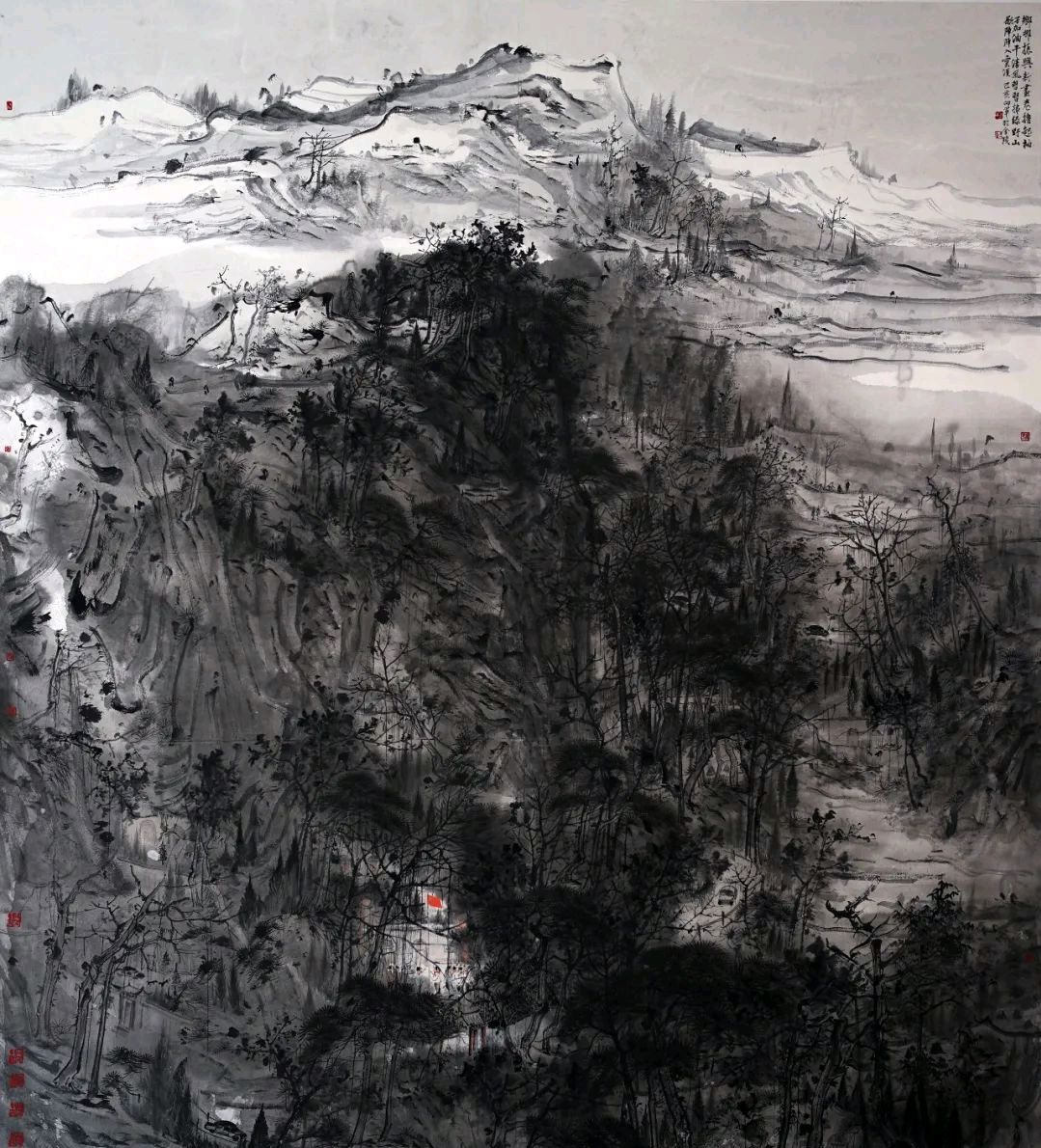 一方山水养一方人|方向军山水画