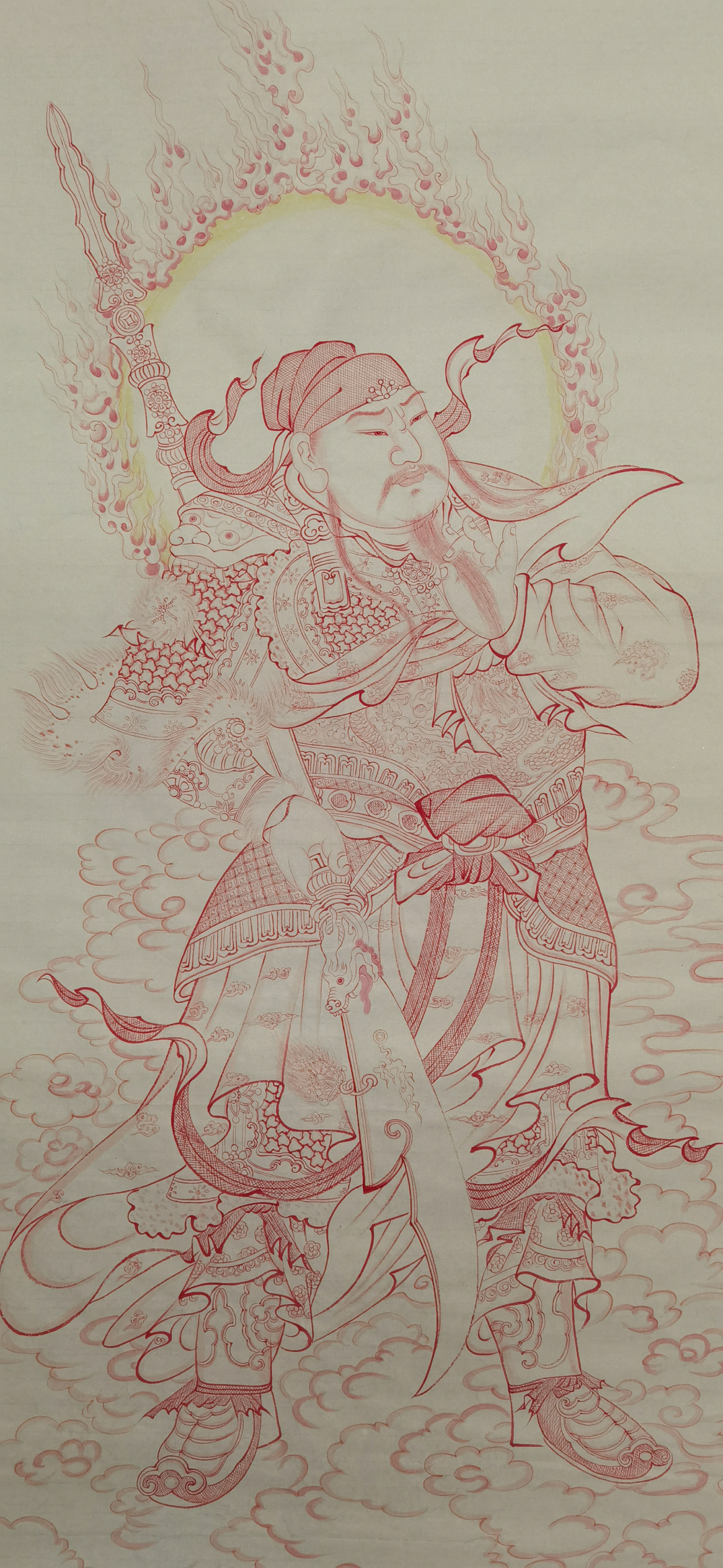 李梓墨作品关公画像