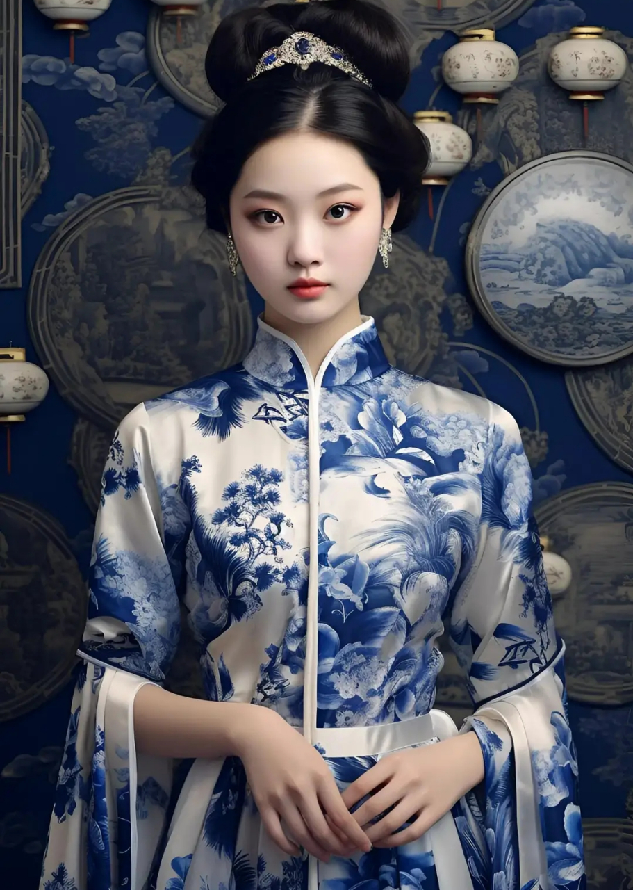 国风主理人# 《宛转蛾眉》 妍姝逸女解语花,婵娟玉娥佩兰青.