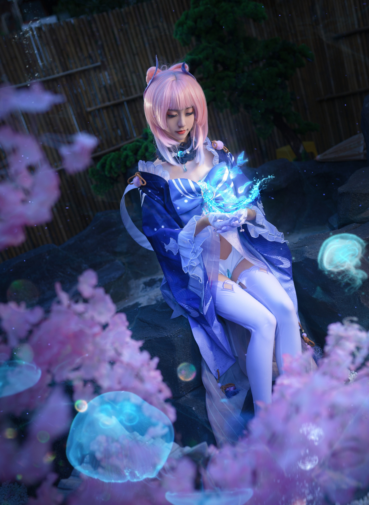 珊瑚宫心海cos,有小姐姐这一双大长腿在,属实是好看呀