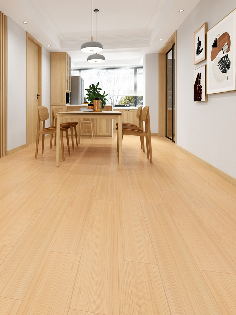 肌肤釉柔光木纹砖200x1000 客厅卧室仿木瓷砖地砖 仿实木地板砖防滑