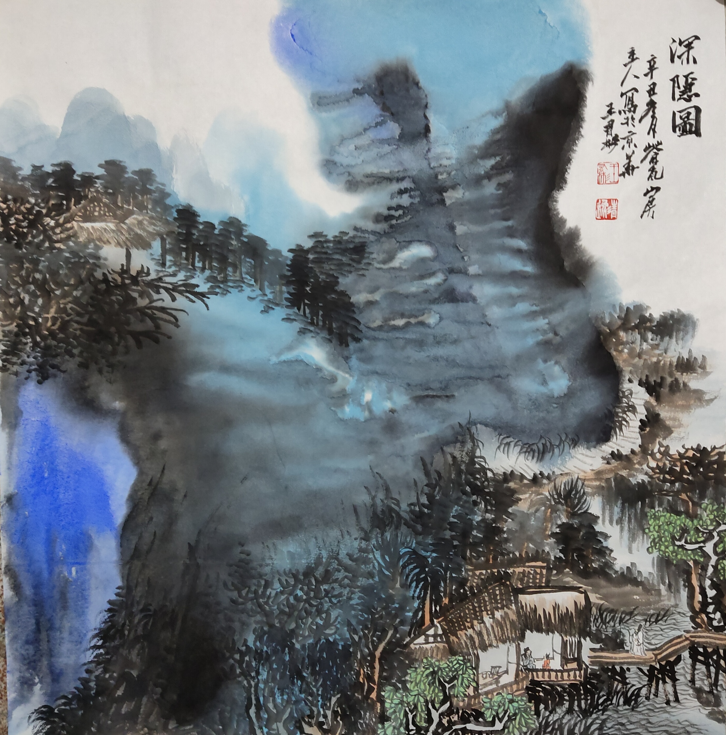 王有彬画家泼墨泼彩