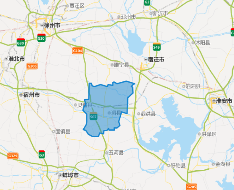 宿县的地理位置图片