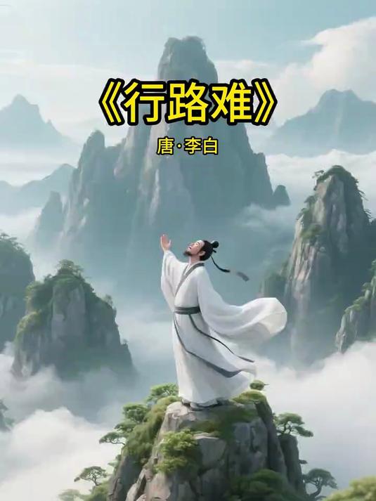 儿童启蒙,唐诗三百首,每天一首必背古诗分享《行路难》
