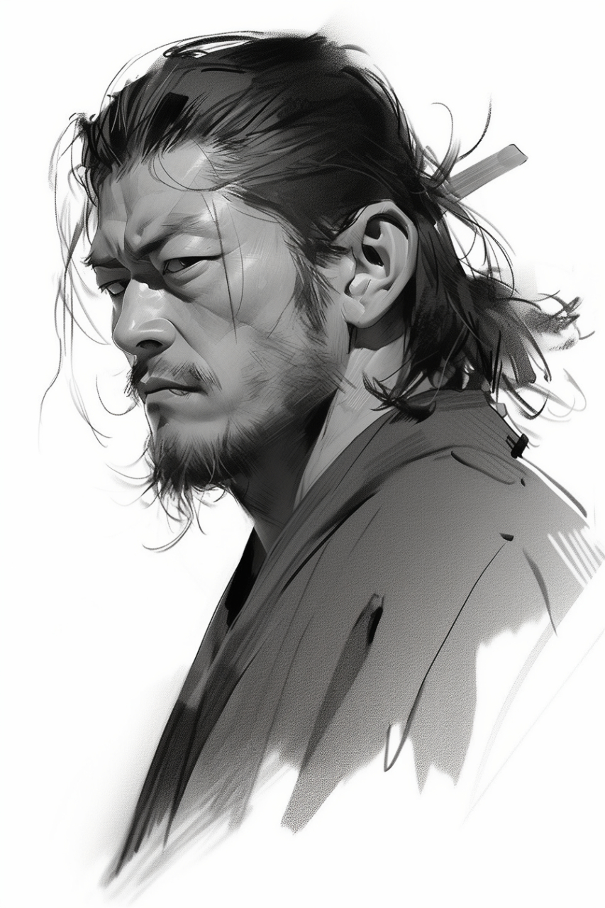 侠客武藏#ai绘画# #宫本武藏# #头像