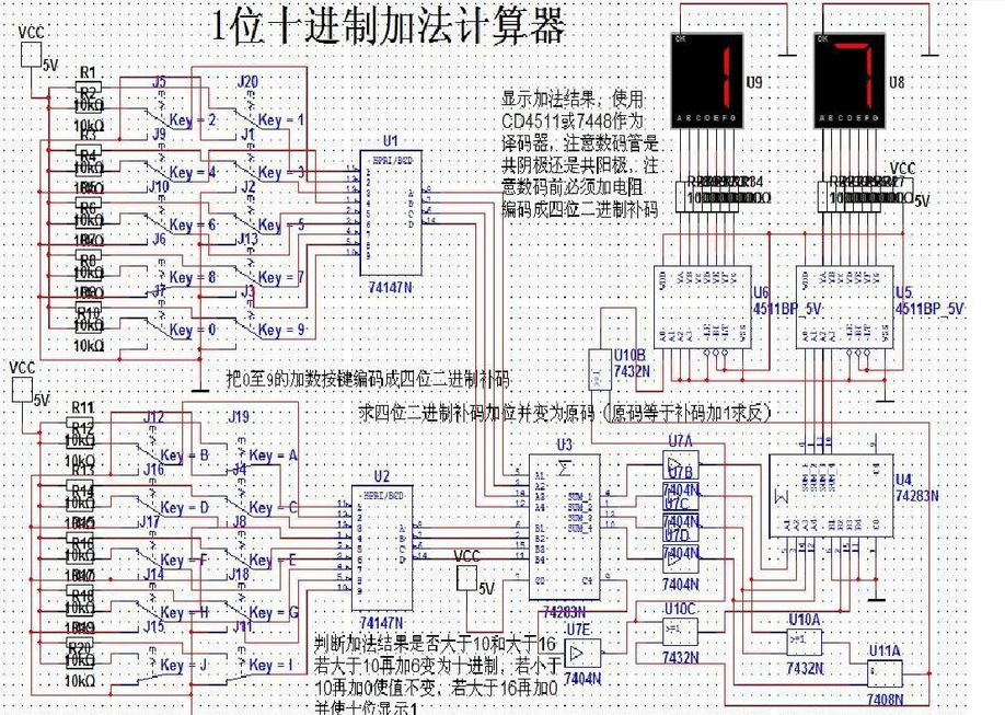 如何设计一个计算器的电路?